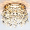 Миниатюра фото встраиваемый светильник ambrella light crystal k3221 cl/g | 220svet.ru