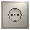 Миниатюра фото розетка встраиваемая с заземлением и защитными шторками, 16а voltum s70 vls040203 (кашемир) | 220svet.ru