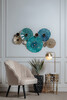Миниатюра фото настенный декор цветы garda decor 37sm-0879 | 220svet.ru