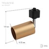 Миниатюра фото трековый светильник однофазный эра tr14-gu10 sg б0044321 | 220svet.ru