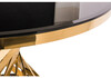 Миниатюра фото обеденная группа woodville вандер black / gold 599481 | 220svet.ru