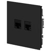 Миниатюра фото розетка эра arktik 16-3108-05 информационная двойная 2xrj45 антрацит б0070488 | 220svet.ru