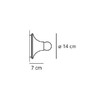 Миниатюра фото настенный/потолочный светильник teti white artemide | 220svet.ru