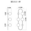 Миниатюра фото настенный светильник myfar stacy mr1014-4w | 220svet.ru