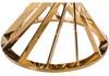 Миниатюра фото стол стеклянный twist gold / black | 220svet.ru