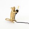 Миниатюра фото настольная лампа mouse lamp standing gold usb seletti | 220svet.ru