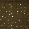 Миниатюра фото гирлянда занавес облегченный c колпачком 2 x 1 м тепло-белый 220в, 200 led, провод черный каучук 2,3мм, ip65 ltc eco200not-1-2ww | 220svet.ru
