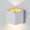 Миниатюра фото уличный настенный светодиодный светильник crystal lux clt 227w wh-go | 220svet.ru