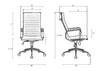 Миниатюра фото офисное кресло dobrin clark simple lmr-101b-n_m_el-grey-13238 | 220svet.ru