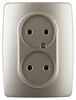 Миниатюра фото розетка эра 12 2x2p 16a 250v 12-2107-04 б0031241 | 220svet.ru