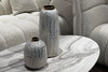 Миниатюра фото ваза керамическая с золотым принтом garda decor 18h2859-20 | 220svet.ru