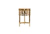 Миниатюра фото стол журнальный стекло garda decor 13rxfs5080m-gold | 220svet.ru