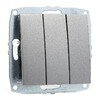 Миниатюра фото выключатель mono electric despina/ larissa трехклавишный антрацит 500-002422-114 | 220svet.ru