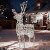 Миниатюра фото светодиодная фигура "световой олень" 1,6м белый 24в, ip65 ltc lc-13162 | 220svet.ru