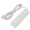 Миниатюра фото удлинитель uniel ultra 4гн х 3м б/з s-cu4-3 white ul-00009988 | 220svet.ru