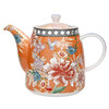 Миниатюра фото чайник bell london pottery 1л с коралловым цветочным рисунком kitchen craft | 220svet.ru