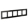 Миниатюра фото рамка стеклянная на 5 постов voltum s70 vls110508 (черный,стекло) | 220svet.ru