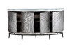 Миниатюра фото комод серебристый с дверцами garda decor art-2932 | 220svet.ru
