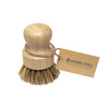 Миниатюра фото щетка круглая деревянная с темной щетиной из сизаля homefeel | 220svet.ru
