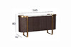 Миниатюра фото комод garda decor 58db-ch20047 | 220svet.ru