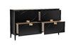 Миниатюра фото комод черный garda decor 151sv-00001 | 220svet.ru