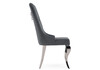 Миниатюра фото стул woodville viki dark grey / steel 15386 | 220svet.ru